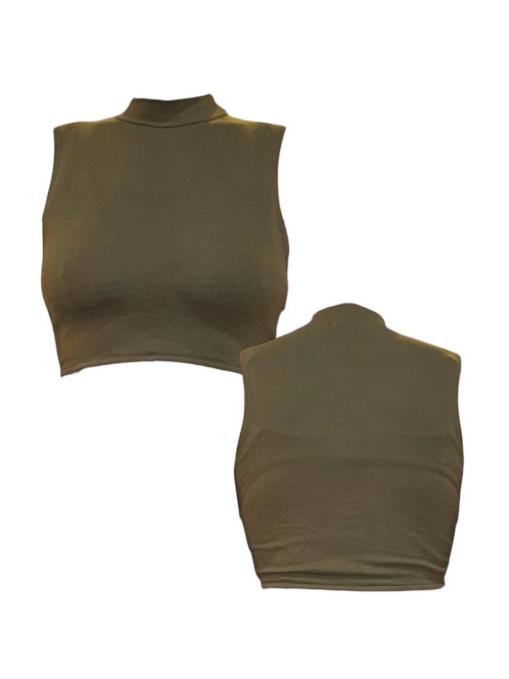 Truly Madly Deeply Olive Crop Top
